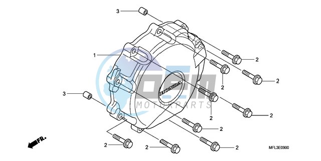 A.C. GENERATOR COVER (CBR 1000RR)