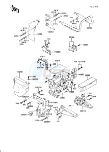 KZ 750 N [SPECTRE] (N1-N2) [SPECTRE] drawing BATTERY CASE_TOOL CASE