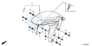 CBR600RRC drawing FRONT FENDER