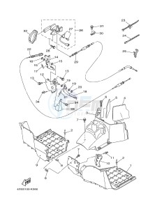 YXR700F YXR7FSPB RHINO 700 SPORTS EDITION (1RB9 1RBA 1RBB) drawing STAND & FOOTREST