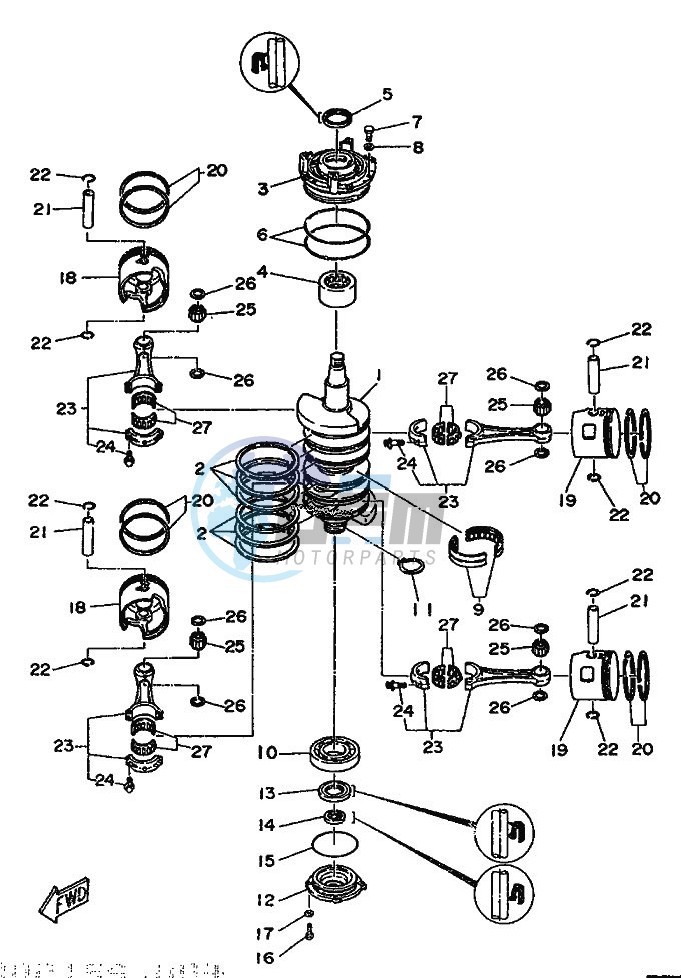 CRANKSHAFT--PISTON