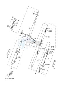 YPR400RA XMAX 400 ABS EVOLIS 400 ABS (1SDG) drawing STEERING