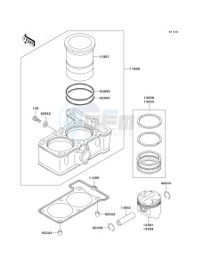 EX 250 F [NINJA 250R] (6F-7F) F7F drawing CYLINDER_PISTON-- S- -