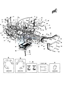 W1 W2 TT SS [COMMANDER) (TT-SS ) 650 [COMMANDER) drawing CRANKCASE