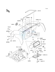 KAF 400 A [MULE 610 4X4] (A6F-AF) A8F drawing FRONT BOX