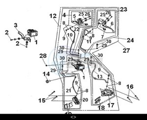 JOYRIDE 300 16 (LJ30W2-EU) (M2) drawing BRAKE SYSTEM