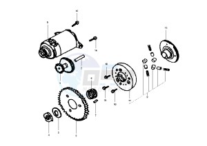 EURO MX - 150 cc drawing STARTING MOTOR