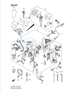 VL800 drawing WIRING HARNESS (VL800L1 E2)