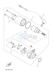 YZF-R125 R125 (5D7K 5D7K 5D7K) drawing STARTING MOTOR