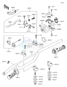 KX85 KX85CGF EU drawing Handlebar