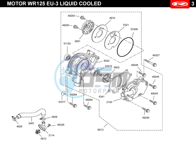 WATER PUMP  EURO3