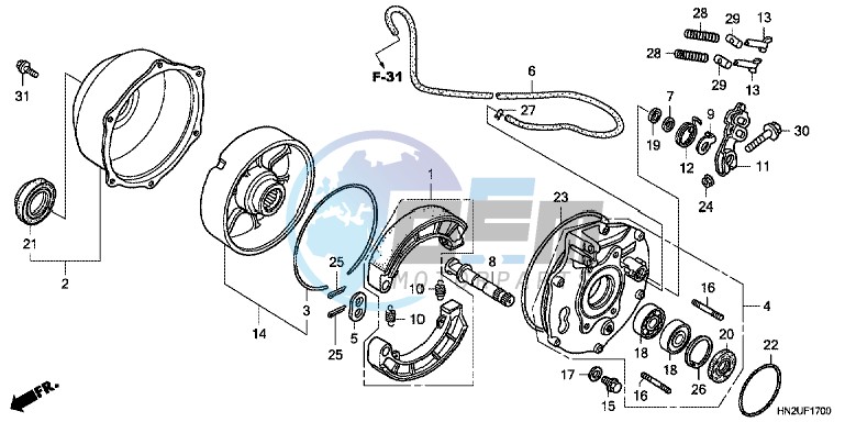 REAR BRAKE PANEL