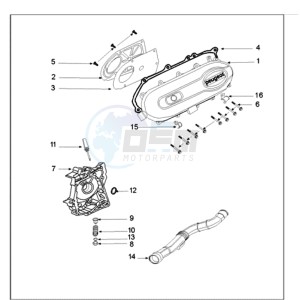 FIGHT 3 E A 4T drawing CRANKCASE COVER