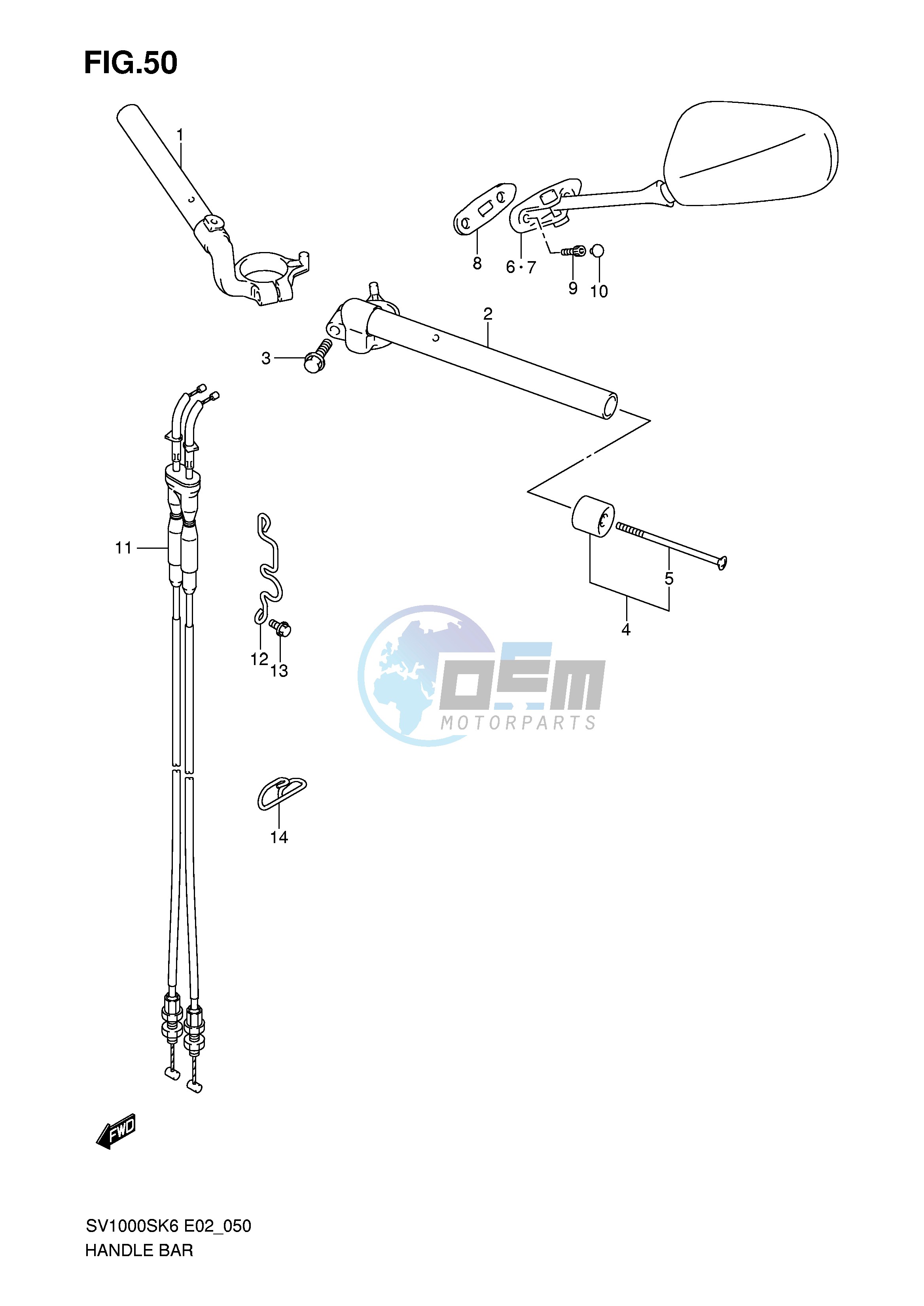 HANDLEBAR (SV1000S S1 S2)