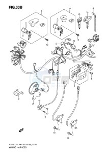 VS1400 (E3-E28) INTRUDER drawing WIRING HARNESS (VS1400K6 K7 K8)