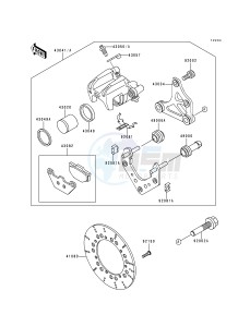 ZG 1200 B [VOYAGER XII] (B10-B14) [VOYAGER XII] drawing REAR BRAKE