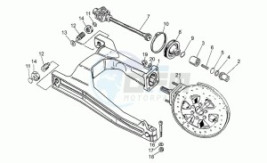 Strada 750 drawing Swing arm