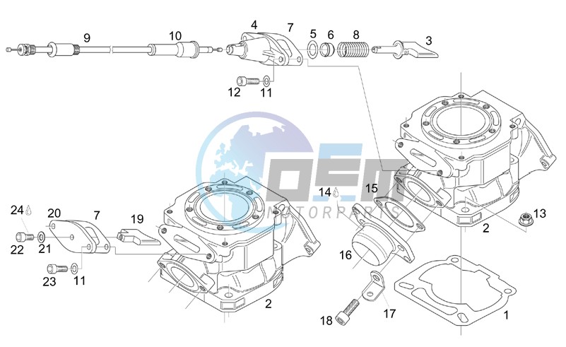 Cylinder - Exhaust valve