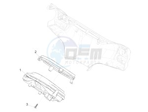 Liberty 125 iGet 4T 3V ie ABS (APAC) drawing Meter combination - Cruscotto