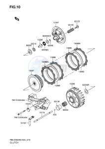 RM-Z250 (E24) drawing CLUTCH