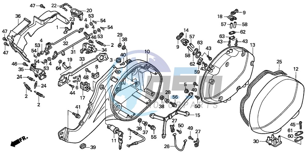 L. SADDLEBAG (NT650VW/X/Y/1)