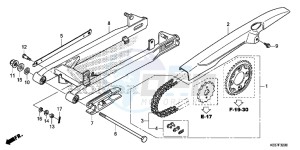 AFS110CSFF CB1000R 2ED - (2ED) drawing SWINGARM