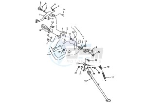 WR F 400 drawing STAND-FOOTREST