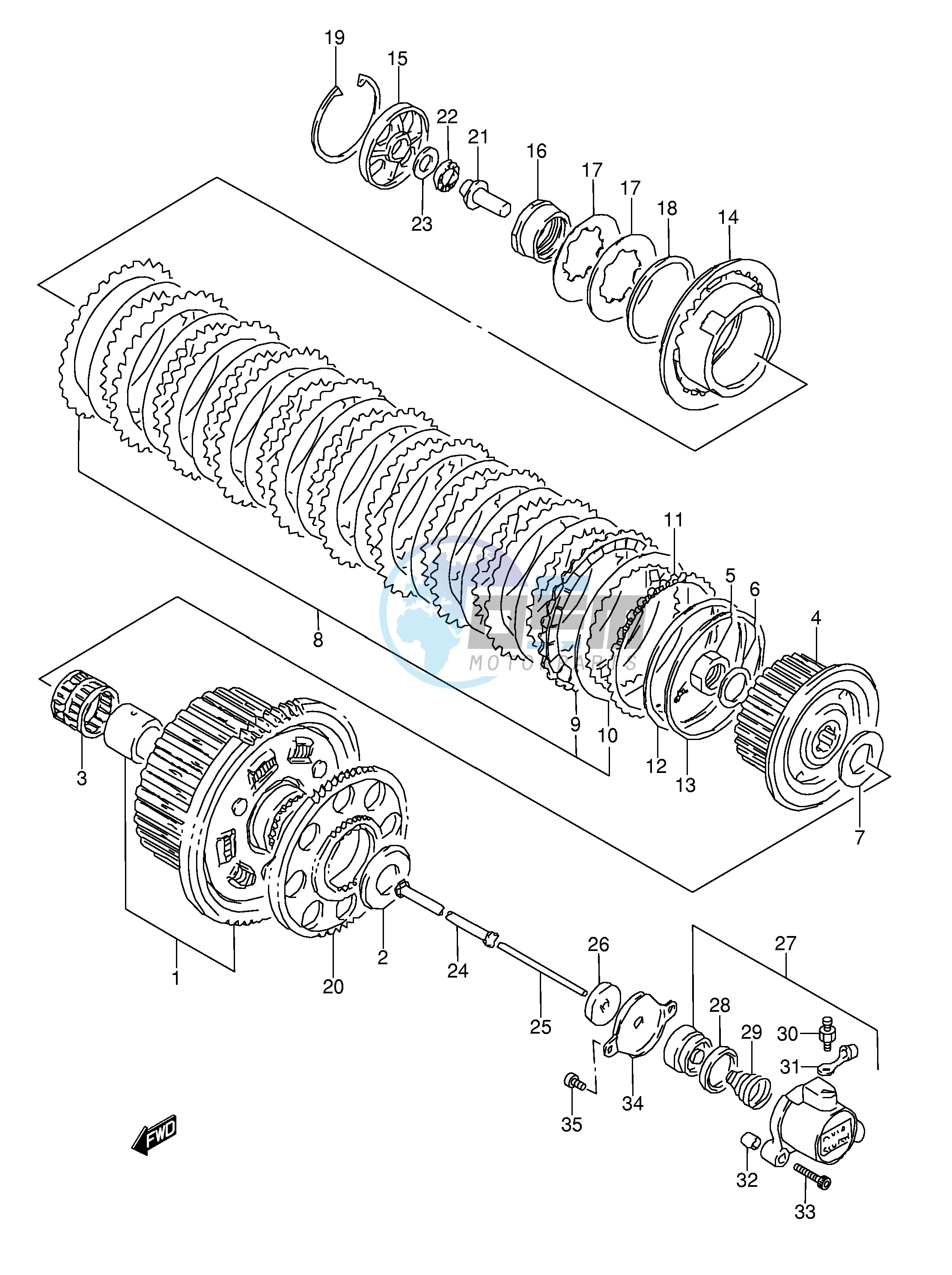 CLUTCH (MODEL P R)