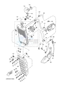 WR125R (22BB 22BB 22BB) drawing RADIATOR & HOSE