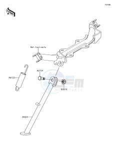 KLX110 KLX110CFF EU drawing Stand(s)