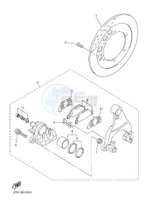 FJR1300AE FJR1300-AE FJR1300-AE (B96B B9A1) drawing REAR BRAKE CALIPER