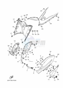 GPD125-A NMAX 125 (BV3J) drawing HANDLE SWITCH & LEVER