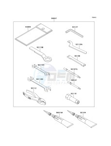 KMX 125 A [KMX 125] (A12-A14) [KMX 125] drawing OWNERS TOOLS