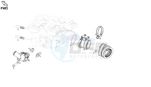 MULHACEN - 125 CC VTHMS1A2A 4T EU3 drawing INTAKE MANIFOLD