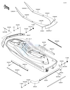 JET SKI ULTRA 310R JT1500NGF EU drawing Pads