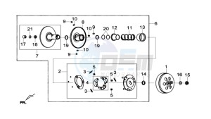 GTS 125I drawing CLUTCH