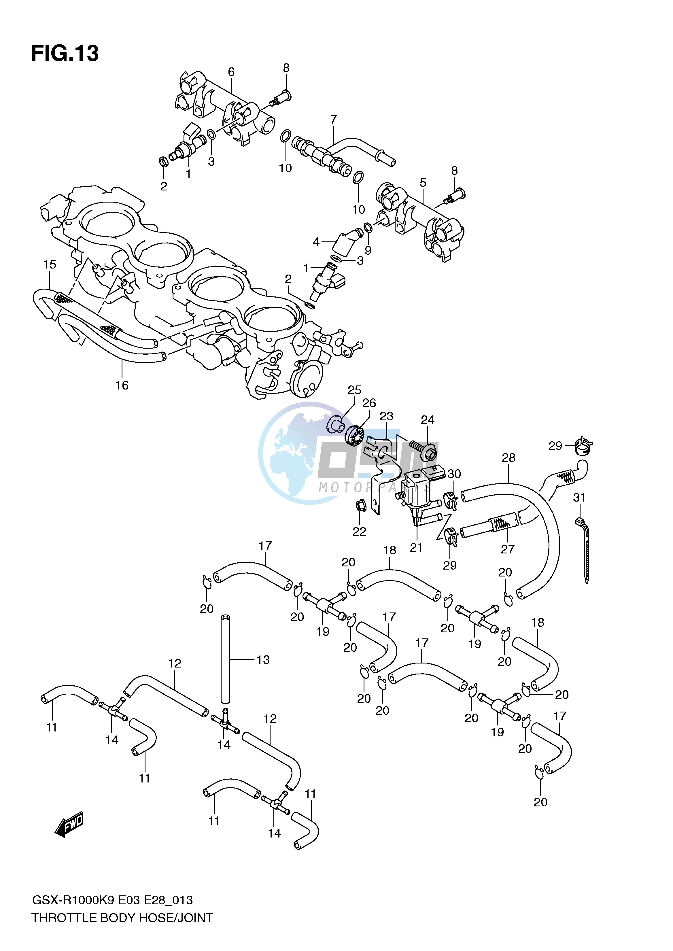 THROTTLE BODY HOSE JOINT