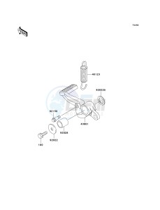 ZX 1200 A [NINJA ZX-12R] (A1) [NINJA ZX-12R] drawing BRAKE PEDAL_TORQUE LINK