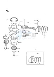 DF 250 drawing Crankshaft