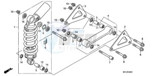 CBR1000RA9 E / ABS MKH REP drawing REAR CUSHION