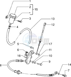 Sfera RST 50 drawing Front brake cylinder