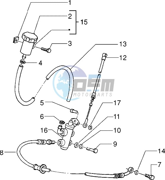 Front brake cylinder