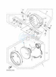 YBR125E YBR125 (BN9C) drawing HEADLIGHT