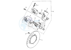 XV VIRAGO 535 drawing FRONT BRAKE CALIPER