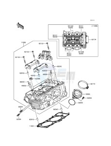 ER-6F_ABS EX650FFF XX (EU ME A(FRICA) drawing Cylinder Head