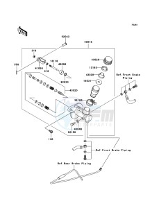 MULE_610_4X4 KAF400A9F EU drawing Master Cylinder