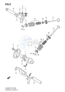 UH200G BURGMAN EU drawing CAMSHAFT_VALVE