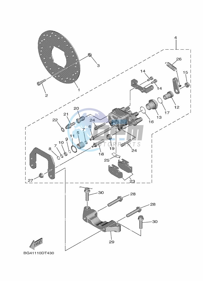 REAR BRAKE CALIPER 2