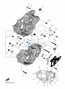 YZ250F (B7B2) drawing CRANKCASE