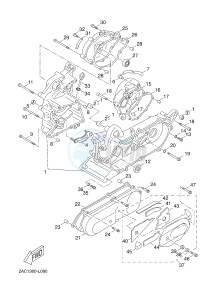 OVETTO 4 50 OVETTO 4 (2AC8 2AC8) drawing CRANKCASE